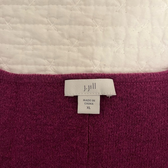 Lush Raspberry V-Neck Sweater - Picture 4 of 6